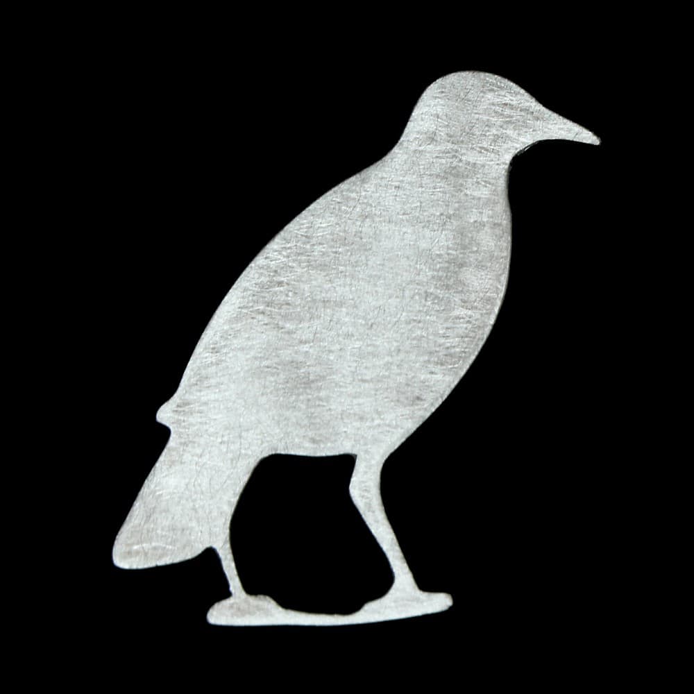 broš, nakit, ptica, metal, ručni rad