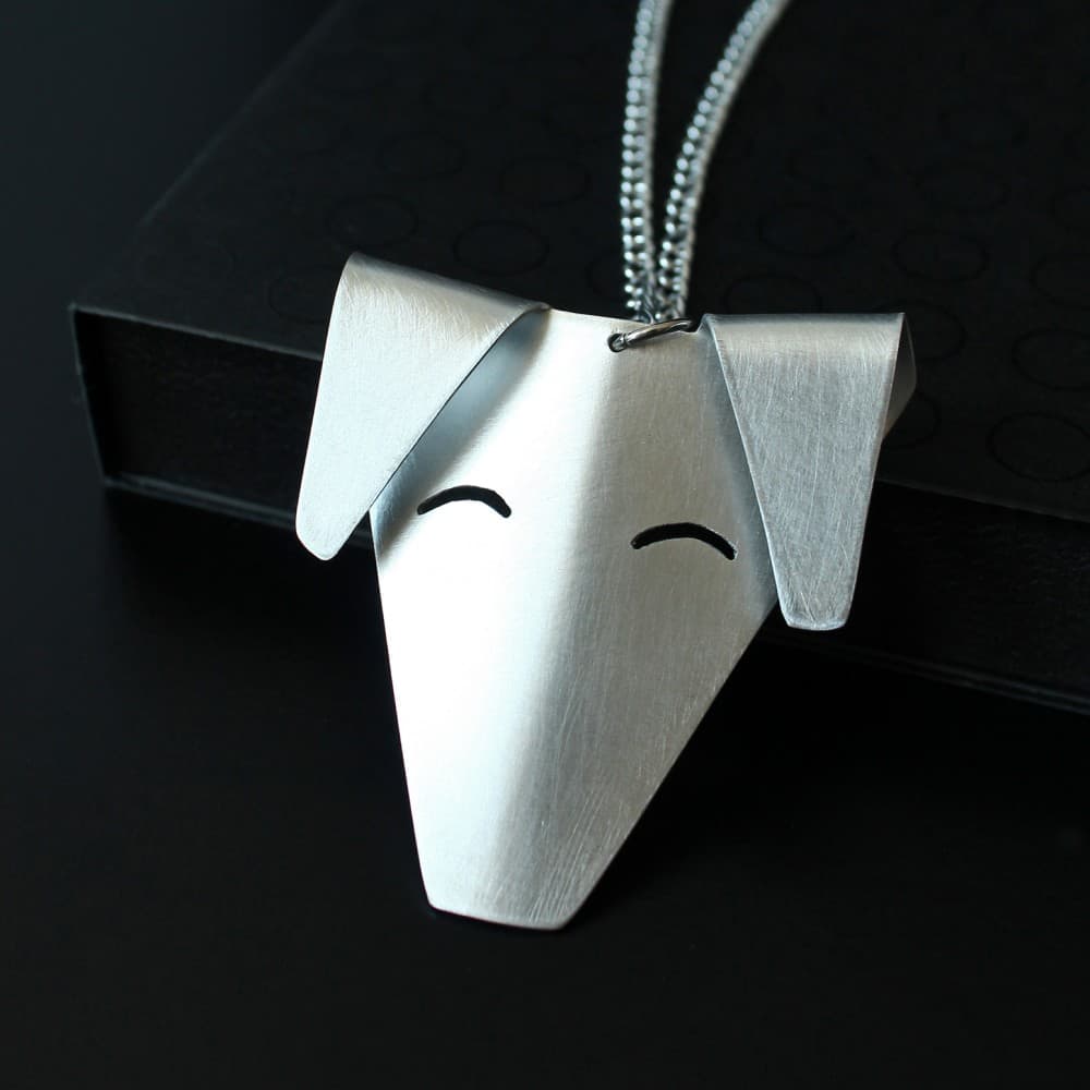 nakit,ogrlica,origami,pas,ručni rad,metal