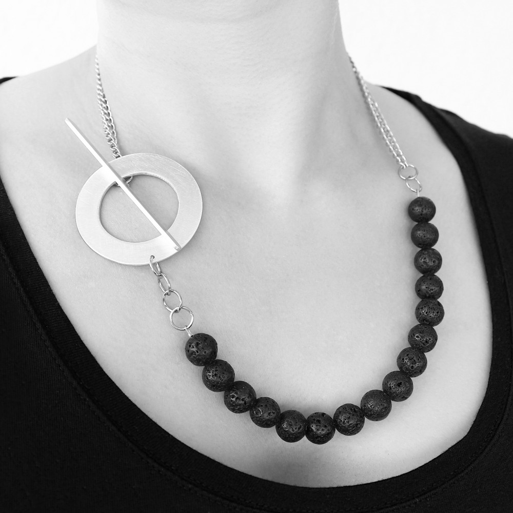 nakit,ogrlica,poklon,dar,poludragi kamen,lava kamen,ručni rad