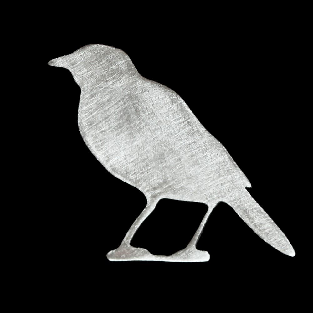 broš, nakit, mačka, ptica, ručni rad