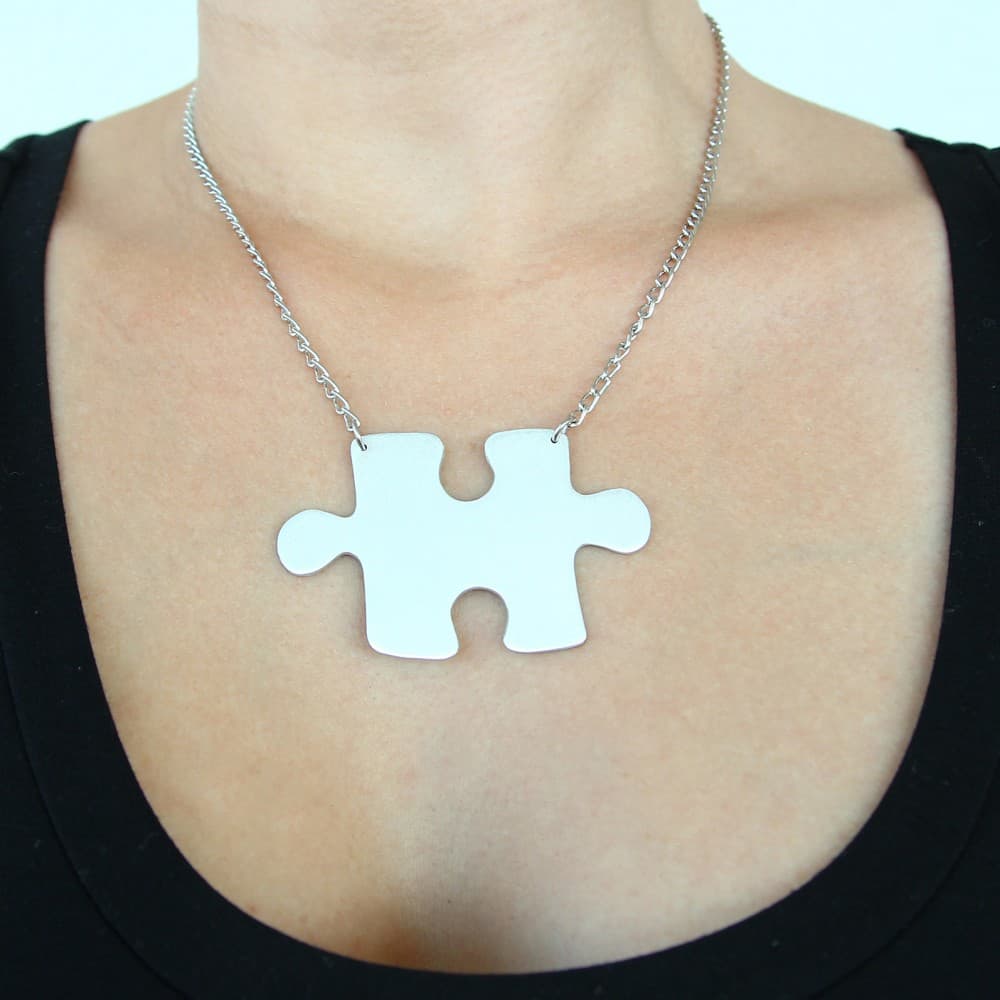 nakit,ogrlica,ručni rad,metal,puzla,puzzle,privjesak,poklon,dar